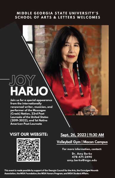 Joy Harjo event poster. 